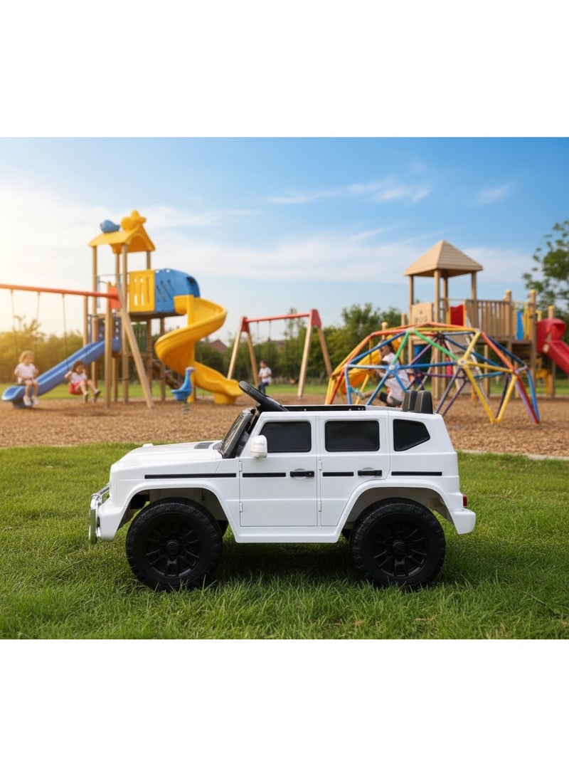 Luxury electric Mercedes car for kids, 12V, with two powerful 380W motors - includes parental remote control, front and rear LED lights, Bluetooth and USB port, opening doors, and a super-realistic, high-quality design. - Image 2